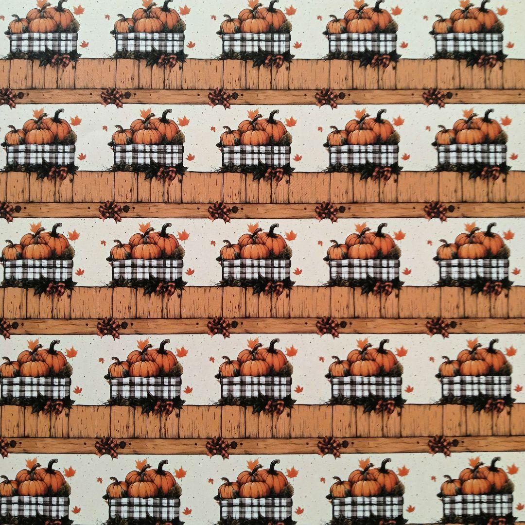 【D-151】lien様　デザインペーパー　ハロウィン　かぼちゃ　❷